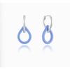 Бесконечные Эпоксидные Синие Двусторонние Серьги
