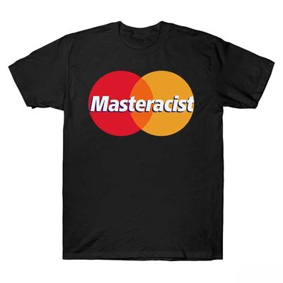Смешная футболка-мем Masteracist для мужчин и женщин, 100% хлопок, с коротким рукавом
