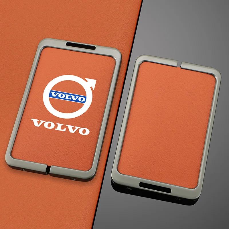 Hub Caps Car Smart NFC Card Key Case Cover Key Bag Shell Holder Protector Fob For Volvo EM90 EX30 2024 Polestar Auto Interior Ac