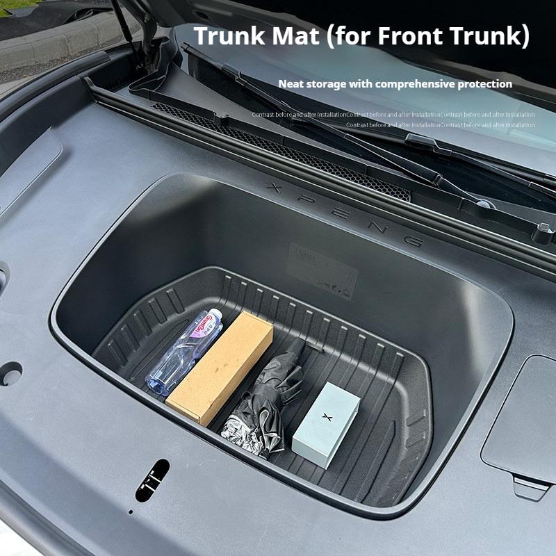 For Xpeng MONA L03 2026 TPE Lower Trunk Mat Waterproof Storage Tray Anti‑Dirt Wear‑Resistant Rear Cargo Liner Interior