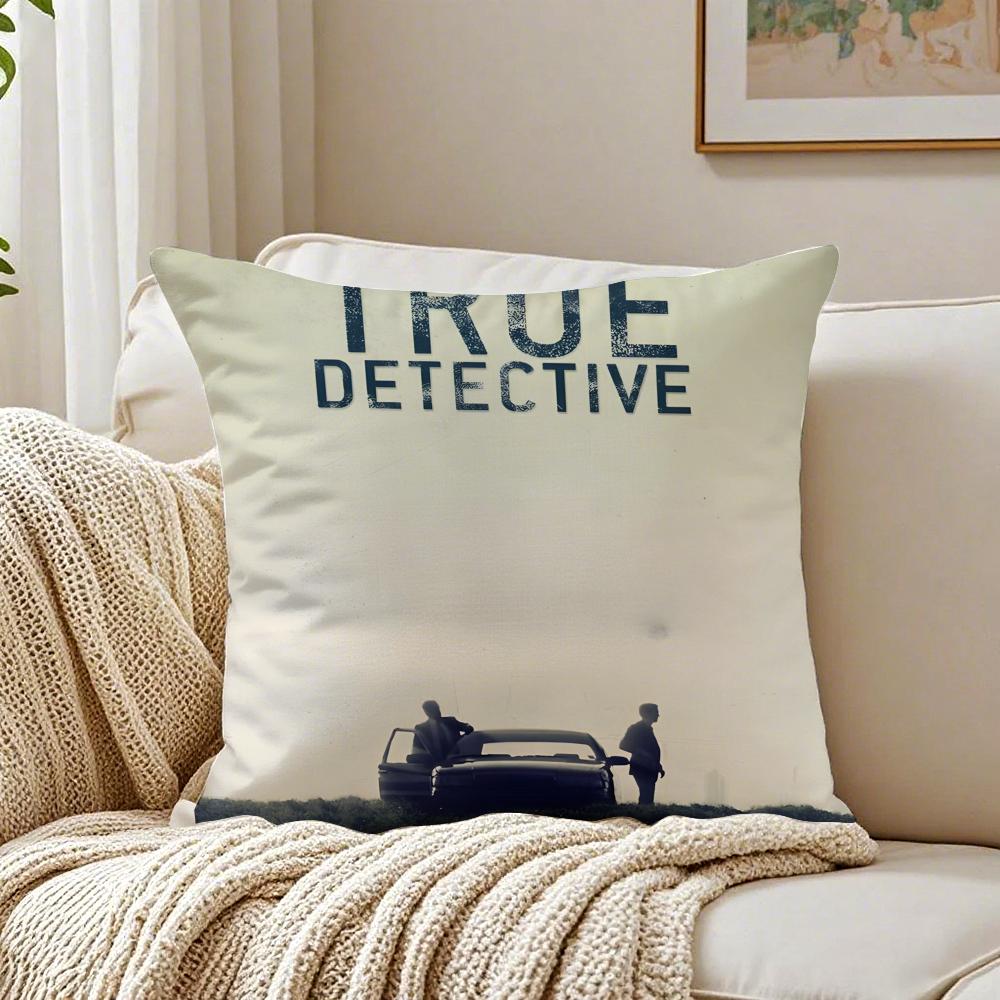 movie noir TTrue DDetective Cushion Cover Pillowcase Antidustmite living Room Sofa Decor Cushion Room