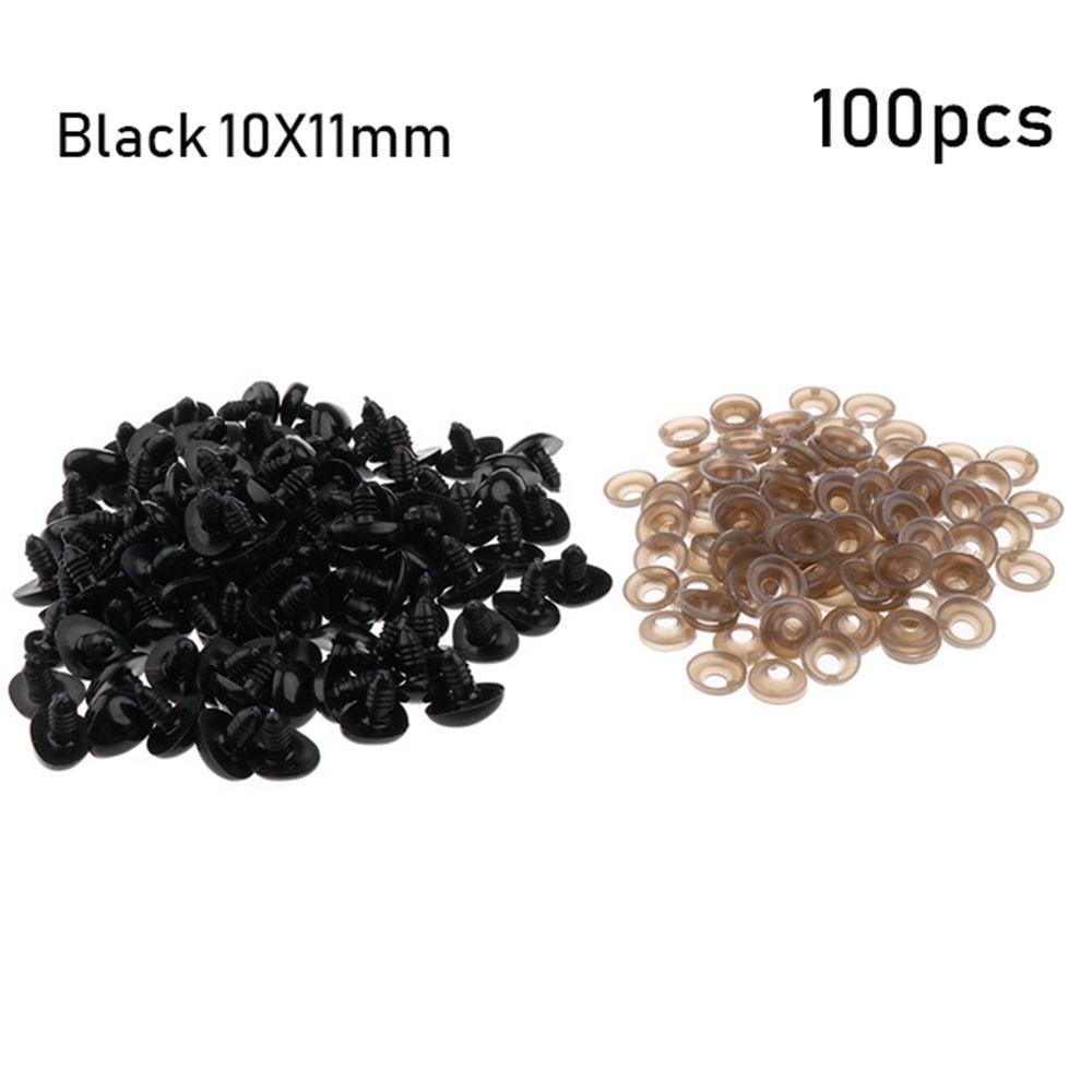 100pcs Plastic Toys Bear Buttons Dolls Accessories Doll Noses Safety Parts Triangle Nose