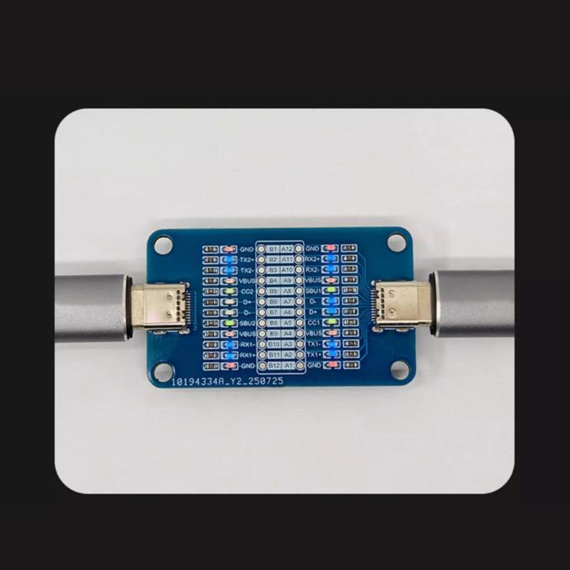 Портативный диагностический инструмент с разъемом Type C и светодиодным дисплеем для обнаружения неисправностей контактов и обслуживания кабелей