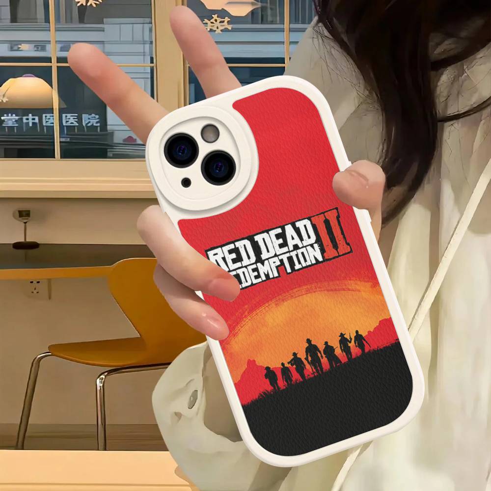 Игровой Чехол для Телефона из Кожи Red Dead R-Redemption Для IPhone 15 14 13 Pro Max 12 11 16 Plus Чехол для Телефона