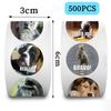 500 штук/рулон Рулонные наклейки Лента Наклейки с выражениями животных Материал для блокнота Декоративные наклейки для запечатывания конвертов