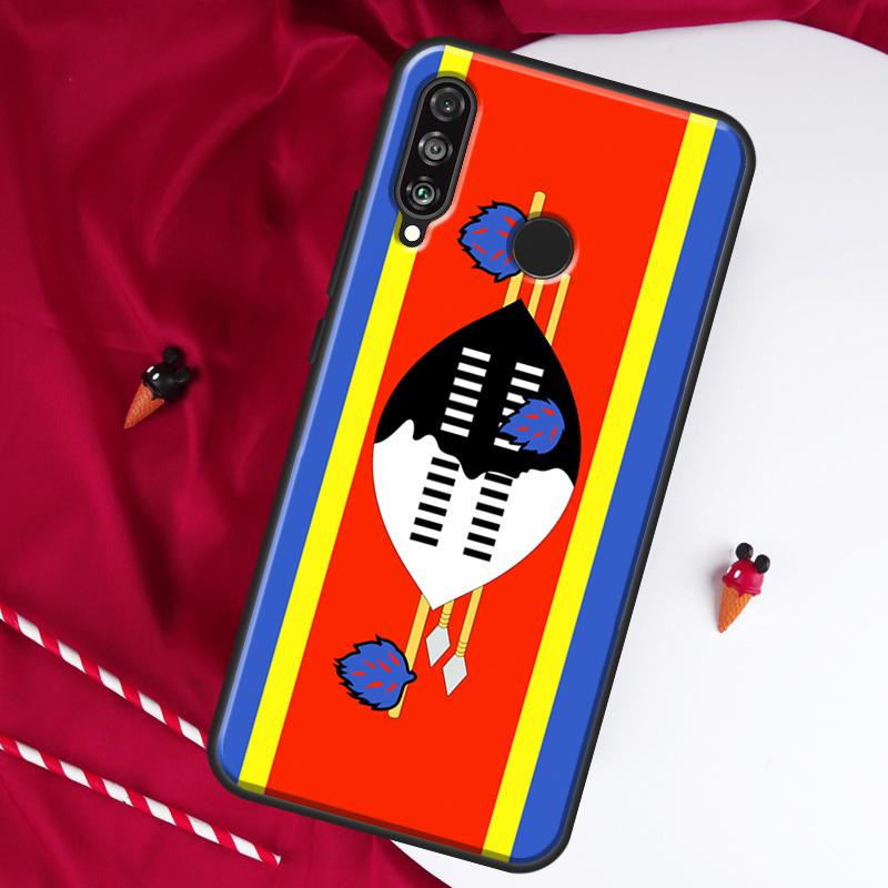 Swaziland Flag For Huawei Nova 10 SE 9 5T 12s 12i 11i Y91 Y90 Y60 Y70 Y72 Y61 P20 P30 P40 Lite P60 Pro Case