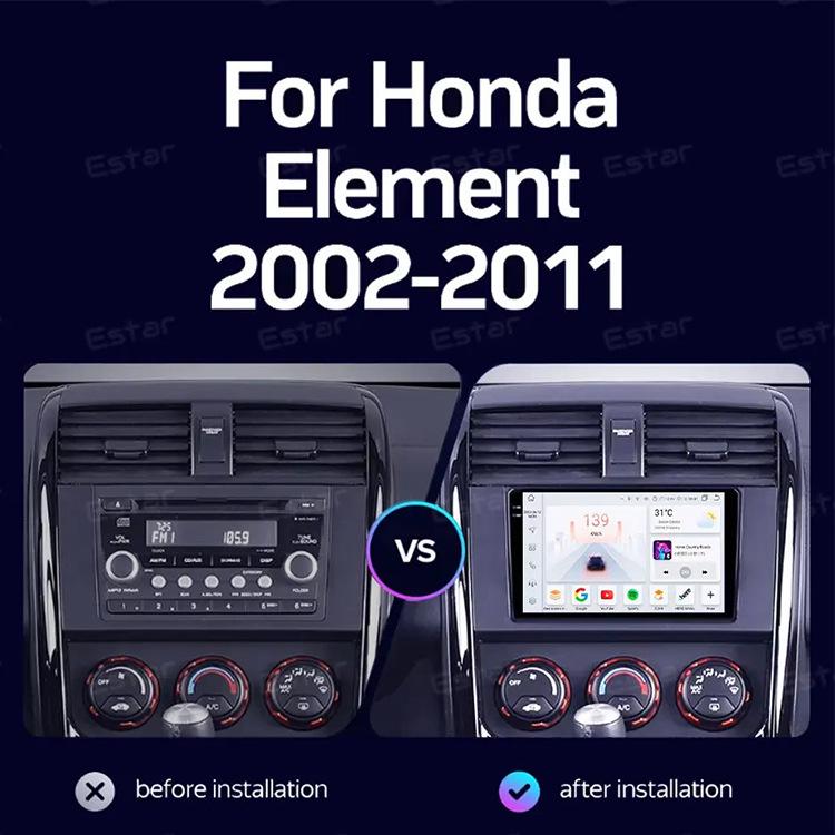 Android-навигационная система для Honda Element с HD-камерой заднего вида и CarPlay