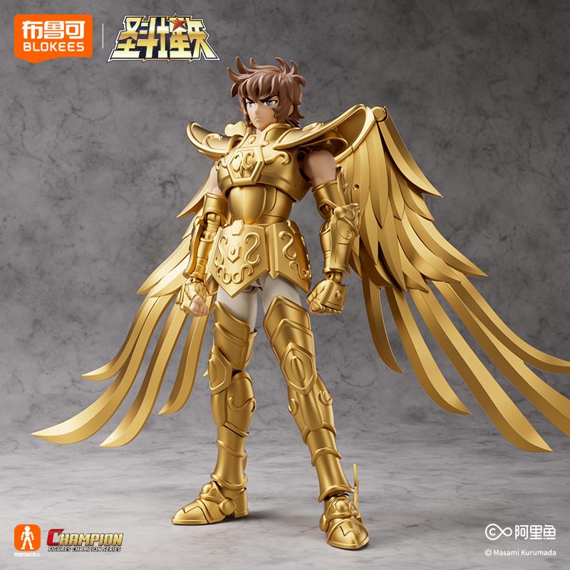 Оригинальная BLOKEES Saint Seiya Стрелец Сэйя Пегас Айолос Тэнма Пегас Фигурка Действия Игрушка Сборная Фигурка Игрушки Подарок