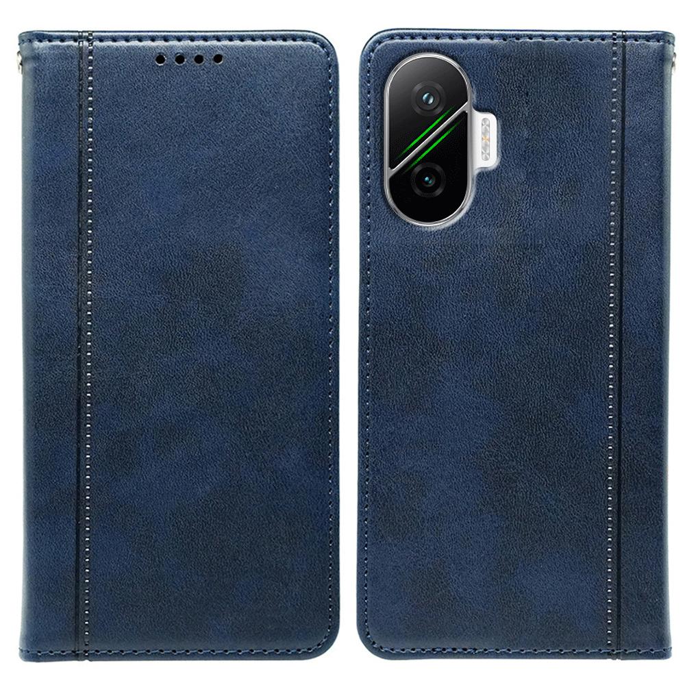 For Xiaomi Redmi Turbo 4 Pro 5G/Poco F7 5G Case Hidden Magnetic Closure Calf Texture Leather Phone Cover
