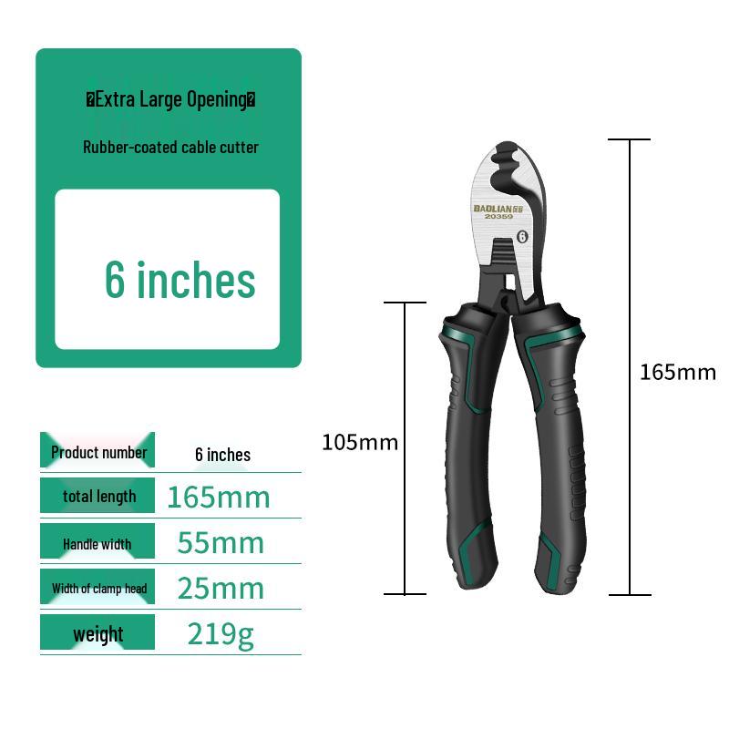 Baolian Electrician's Multi-Tool: Cable Cutter, Wire Stripper, Copper Tube Cutter, and Scissors