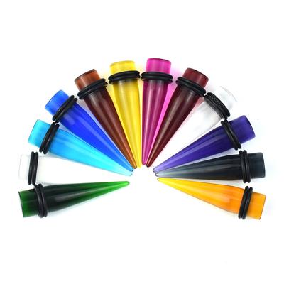 3-30 мм растягивающиеся акриловые ушные конусы, заглушки и туннели, ушные манометры, расширитель, ювелирные изделия для пирсинга