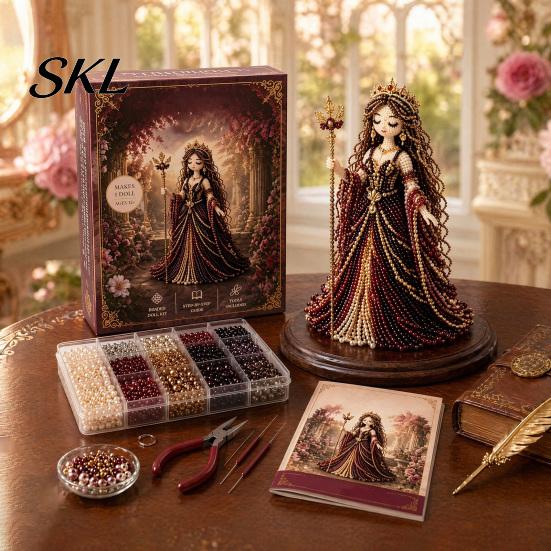 Goddess Bead Kit Divine Beaded Kit, 3D DIY Craft for Adults Art Project with Colorful Beads Teens Women Handmade Gift Artistic Supplies