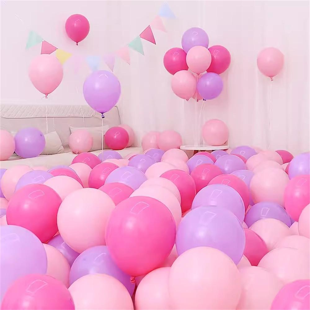 Серебряные 20 шт. Белые Фиолетовые Металлические Латексные Хромированные Шары Свадебные Украшения Матовые Глобос Украшения для Дня Рождения