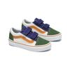 Vans Old Skool V Повседневные Удобные Прочные Дышащие Низкие Детские Кеды для Скейтбординга Детские кроссовки Белый Зеленый VN0A38HD6GL