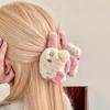 Милый Аниме Котенок Плюшевая Заколка для Волос Зажим-Акула Заколки Зажимы для Волос-Краб Для Женщин Зажимы для Волос Осенние Зимние Аксессуары для Волос
