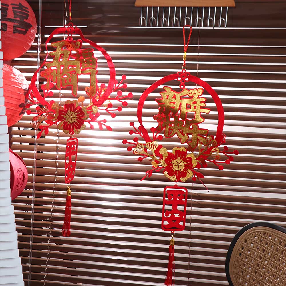 Традиционные новогодние подвески с иероглифом Фу Украшение на Весенний фестиваль Новогоднее украшение