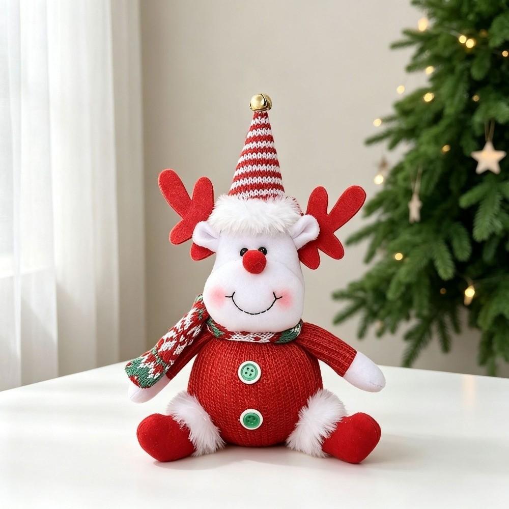Elk Santa Claus Pendant Cartoon Xmas Tree Hanging Pendant New Year Decor