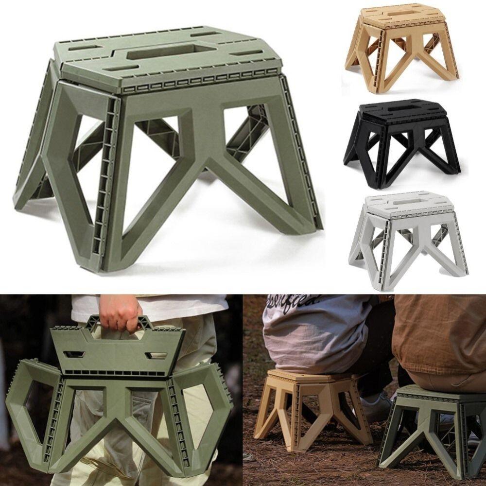 Portable Folding Step Stool Square Fishing Chair Outdoor Furniture Camping Chair Travel