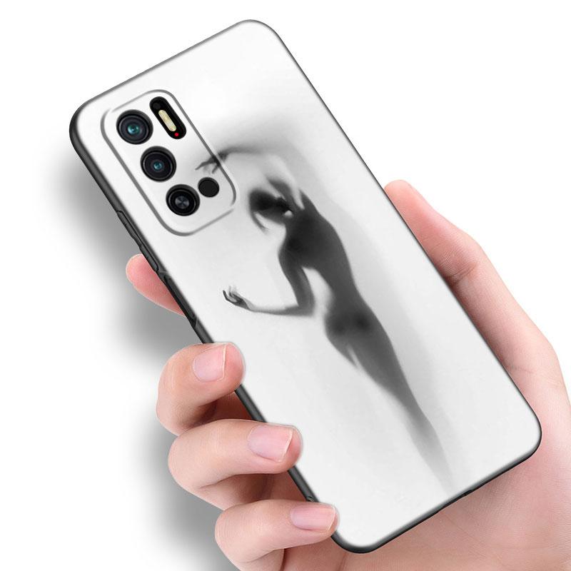 Сексуальный женский чехол для телефона с забавной девушкой для Xiaomi Redmi Note 7 8 9 10 Lite 11 11E 11T 12 Pro 11S 4G 10T 5G 8T 9S 10S, черный чехол из ТПУ