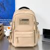 Schoolbag is specially designed for new schoolbags, female students, nylon retro simple, junior high school students, male large-capacity couple .