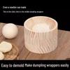 Round Wooden Dumpling Skin Press Mold