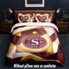 Постельное белье Servette FC Дизайн Постельное белье 1 пододеяльник + 2 наволочки Мягкое дышащее домашнее постельное белье