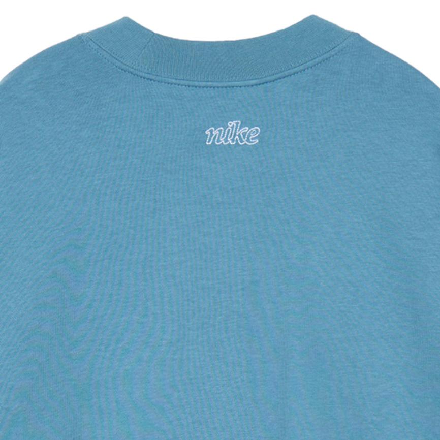 Nike Толстовка свободного кроя с круглым вырезом и большим логотипом Женская толстовка сине-серого цвета DQ5543-440