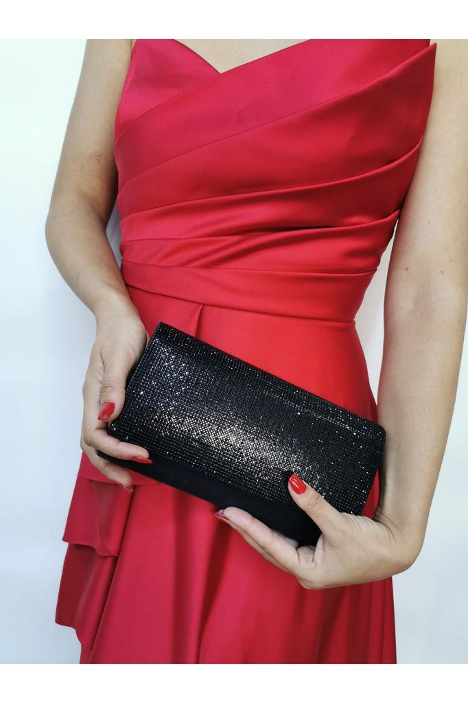Women's Stylish and Useful Evening Dress Bag Women's Black Evening Dress Clutch Portfolio Handbag Wedding Engagement Evening Bag