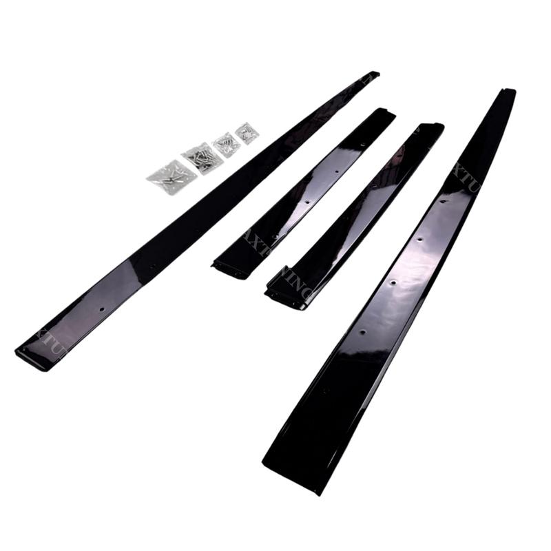 M Performance Style Side Skirt For BMW 3 Series F30 F31 2012-2018 4PCS Side Diffuser Winglet Aero Splitters Extension Body Kits
