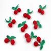 10 шт. вязаные крючком вишневые нашивки аппликация для одежды заколка для волос украшение ручная вязка фрукты своими руками ручная работа ремесла швейные принадлежности