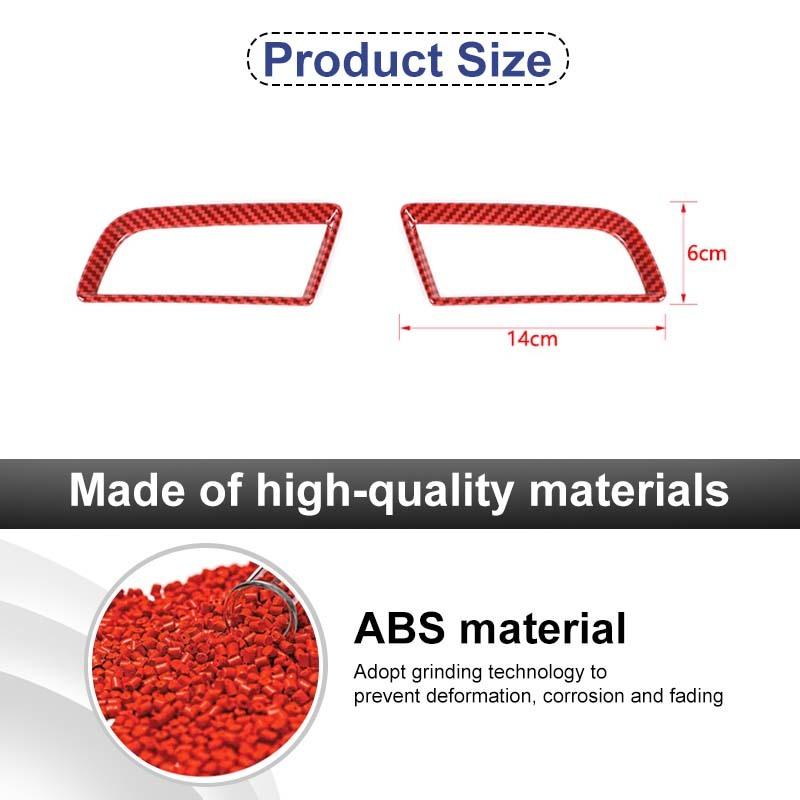 Автомобильная приборная панель, декоративные наклейки на вентиляционное отверстие, подходят для Ford Mustang 2015, аксессуары для интерьера из АБС-пластика