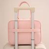 Solid Color Handheld Cosmetic Case Large Capacity Toiletry Bag Simple Makeup Bag  Ladies