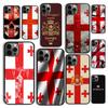Осенний флаг Грузии в стиле гранж Чехол для телефона для iPhone 17 Air 16 16e 15 12 11 13 14 Pro Max Apple Plus Coque