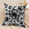 Floral Engraving Art Cushion Cover Pillow Case Short Plush Square Throw Pillow Covers Pillowcase Sofa Home Decor Gift