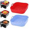 Silicone Air Fryers Oven Baking Tray Reusable Airfryer Pizza Pan Accessories Airfryer Non-stick Silicone Liner Kitchen Gadgets