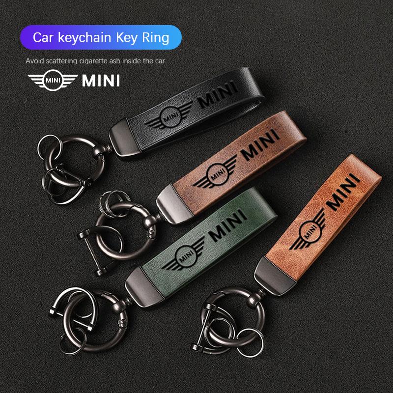 3D MINI Badge Car Keychain Auto Keyring Accessories For MINI Cooper R56 F56 R50 JCW Cabrio Aceman Countryman Clubman Roadster btrme66