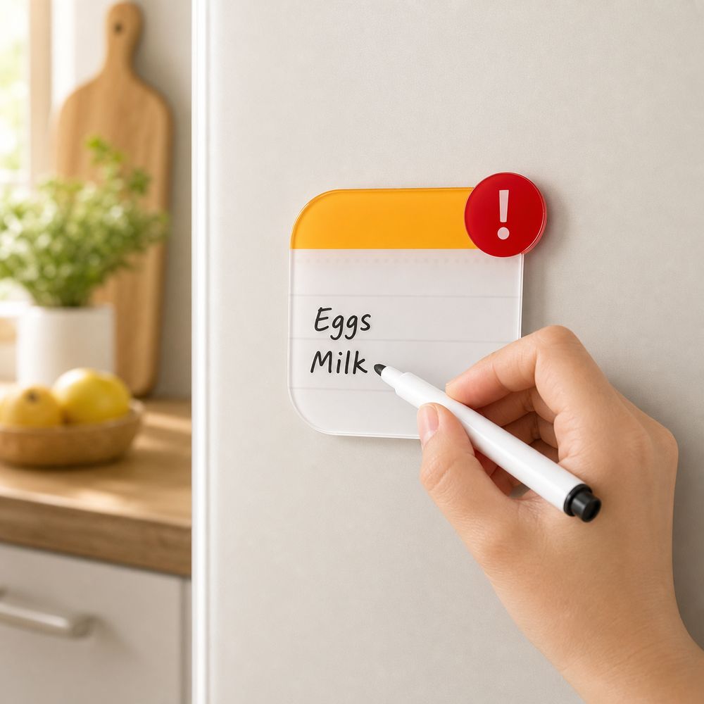 Reusable Dry Erase Note Board Fridge Memo Magnet Refrigerator Note Board Magnetic Memo Board