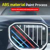 Для BMW X3 G45 2025 3 шт. трехцветные накладки-пряжки на переднюю решетку, декоративные накладки на планки решетки, аксессуары для экстерьера автомобиля