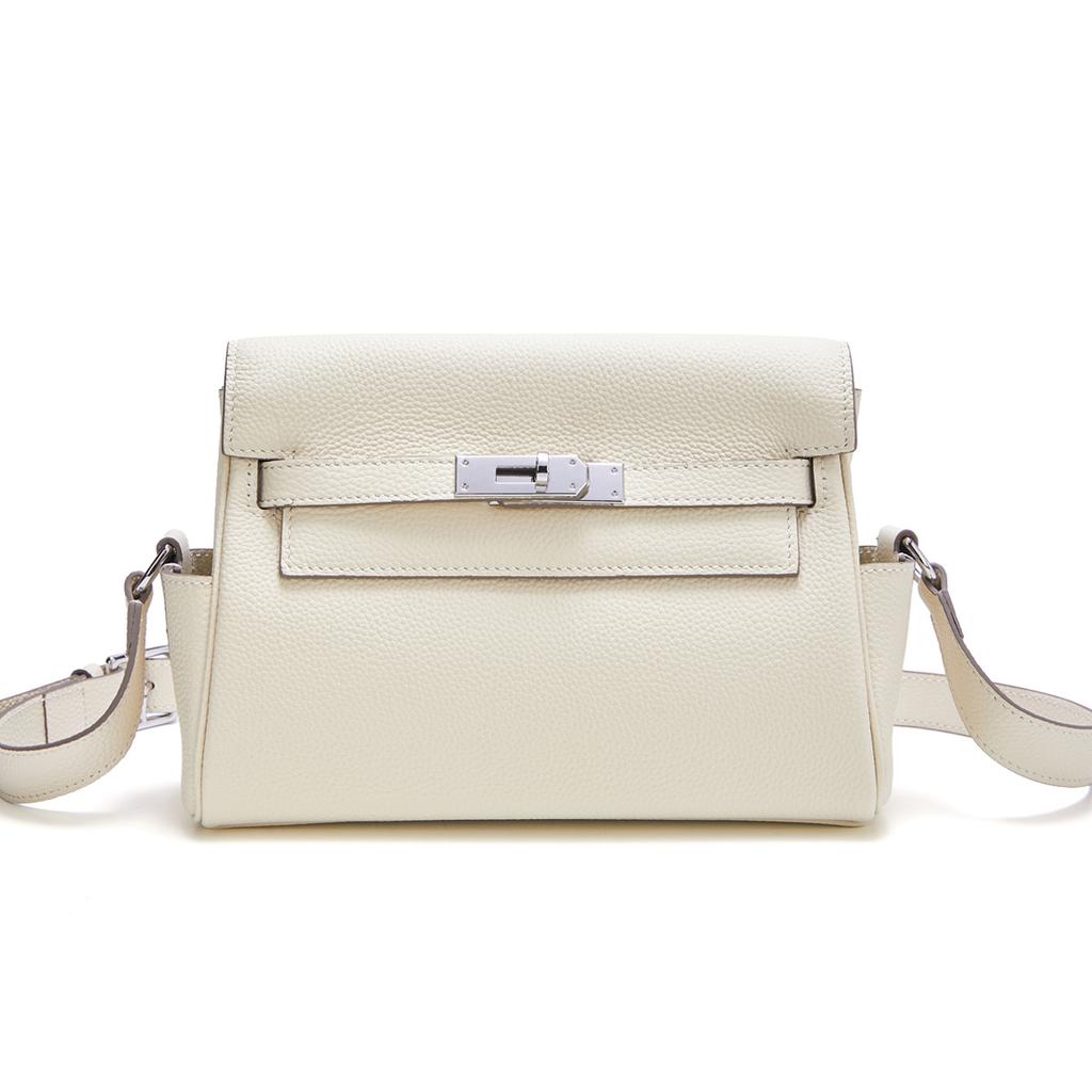 2025 New Togo Top Layer Cowhide Bag Stylish And Atmospheric Genuine Leather Mailman Bag Large Capacity Single Shoulder Diagonal Cross Bag