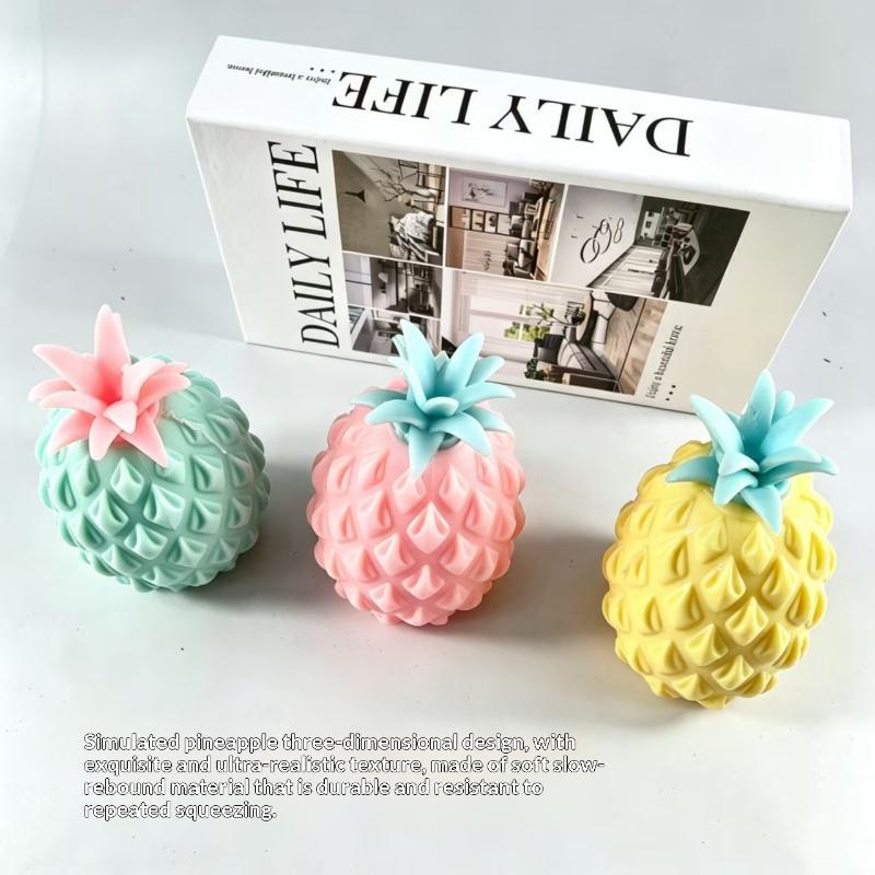 Pineapple Stress Relief Ball Soft Squeeze Toys Water Feeling Squishy Sensory Toys Water Beads Squeeze Fidget Toy Anti Anxiety