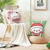 Playful YYier BubuS Cushion Cover Breathable and skinfriendly linen pillowcase square removable and washable cushion