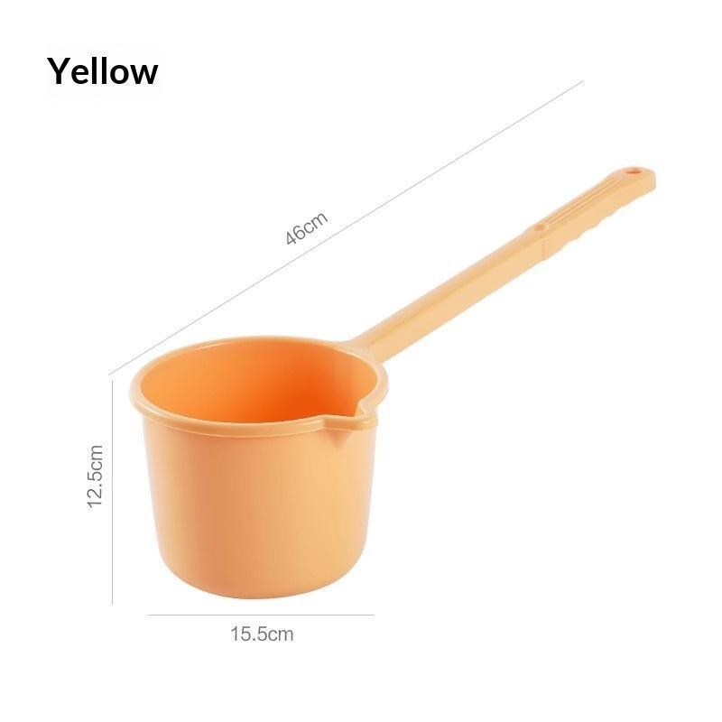 Long Handle Water Scoop Multifunctional Water Ladle Large Capacity Water Dipper With Pour Spout For Kitchen Bathing Garden Use