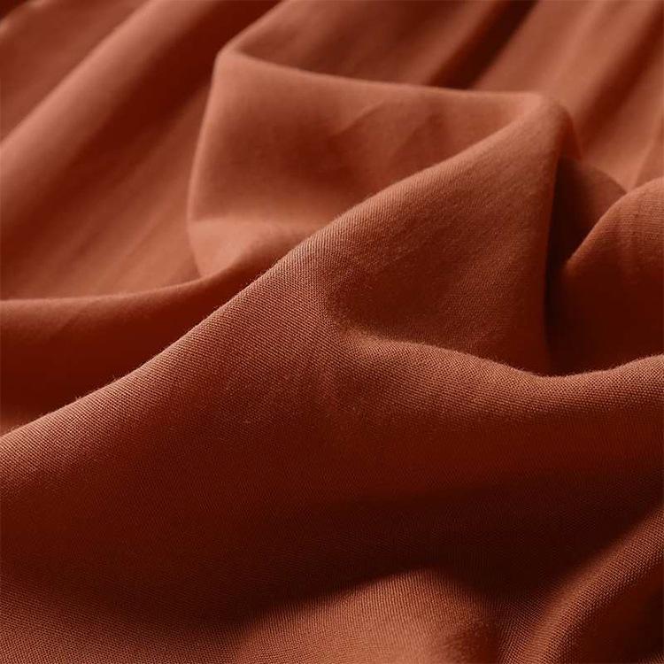 Autumn Women's Fashion V-neck Long Sleeve Solid Color Street Temperament Large Pendulum Dress