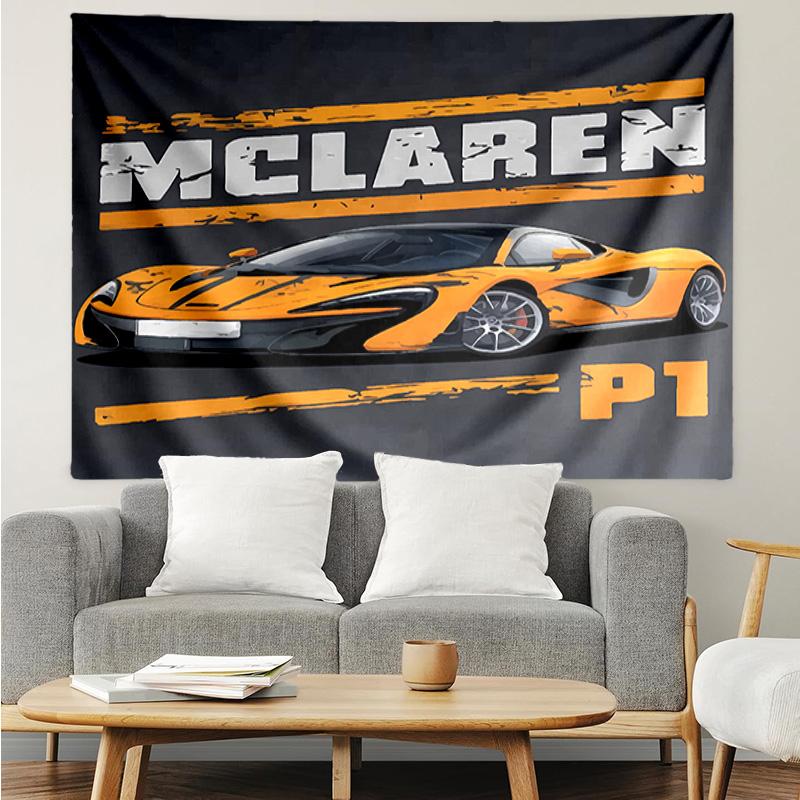 McLaren Automotive Tapestry for Bedroom Aesthetic Classroom Tapestries Wall Hanging for Living Room Dorm Office,Ideal Creative Gift