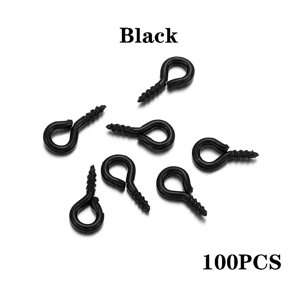 200pcs Small Tiny Mini Eye Pins Eyepins Hooks Eyelets Screw Threaded Clasps Hooks DIY For Jewelry Making Accessories Wholesale