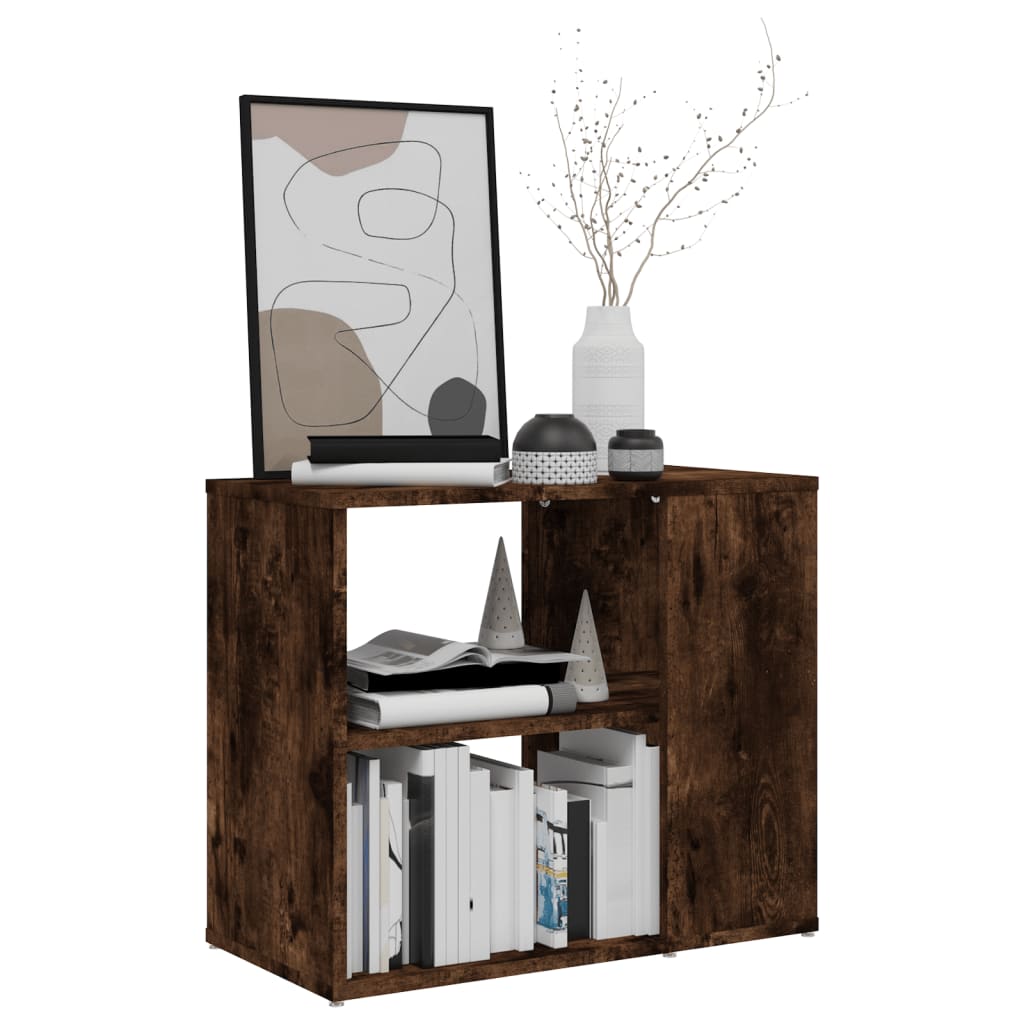 Side Table Smoked Oak 60x30x50 cm Engineered Wood