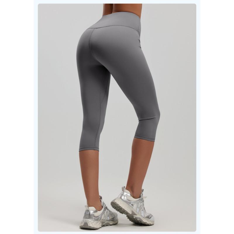 Women S High Waist Stretchy Butt Lift Yoga Capri Pants For Fitness Running Summer