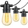 Neoglint 14,63 м/48 футов A C120V 15W S14 Fairy String Light Небьющийся уличный светильник 15+1(Запасной) светодиоды