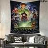 Hocus Pocus Tale Tapestry Background Cloth Fashion Print Background Wall Hanging Cloth Atmospheric Background Cloth Wall Covering Decoration