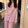 Женский кардиган с длинным рукавом и комплект пижамы в корейском стиле для дома на весну, осень и зиму